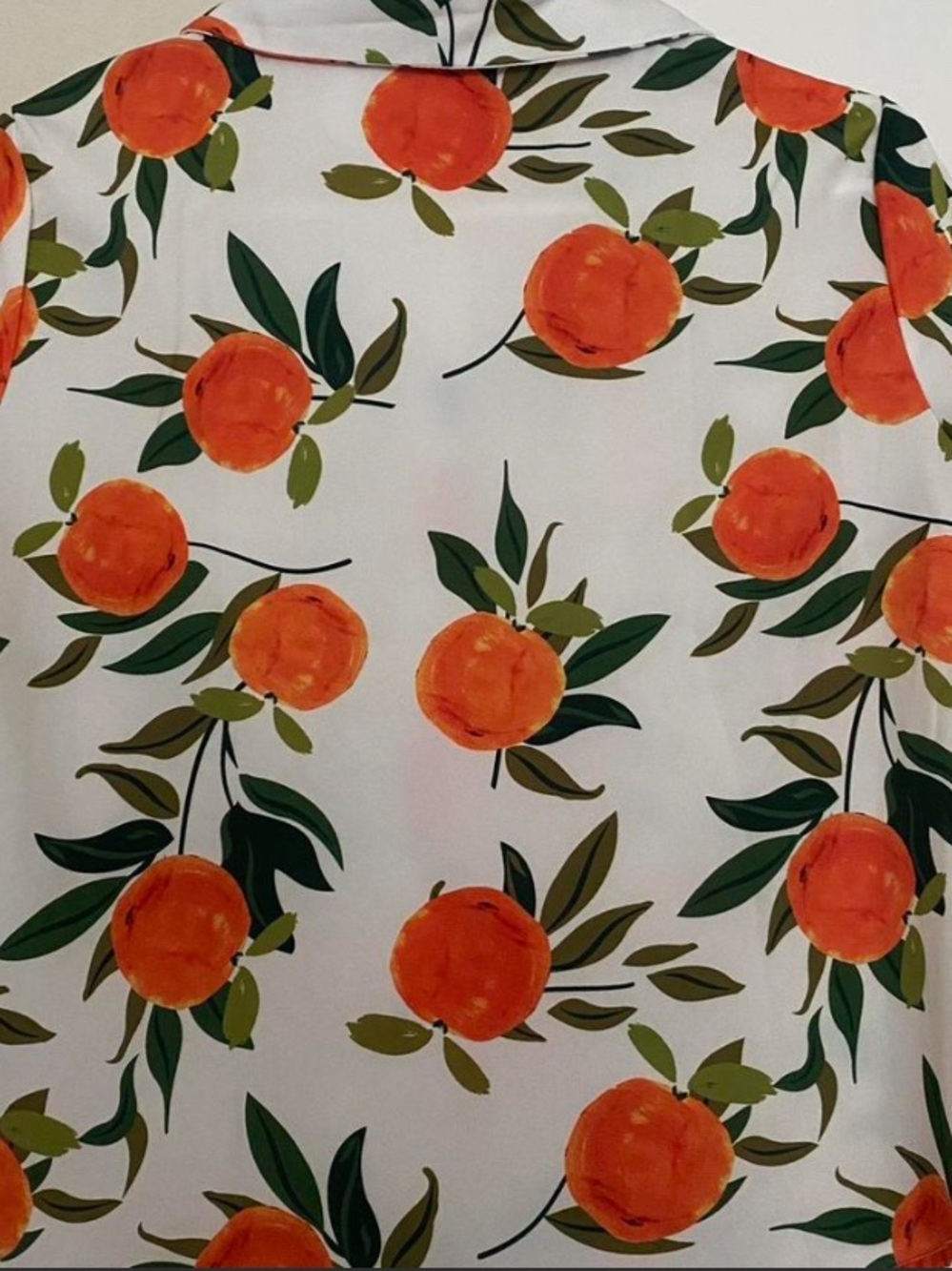 Orange Print Two-Piece Short Set - Picture 3 of 5